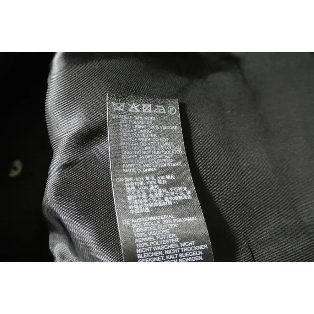 New Reiss Black Double-Breasted Coat - Picture 10 of 11